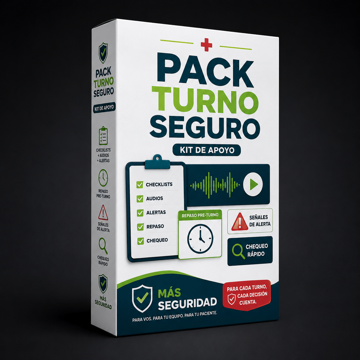 Pack Turno Seguro™: Checklists, audios y alertas rápidas para entrar al turno con más claridad